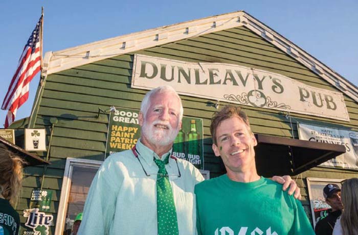 Bill Dunleavy and Jamie Maher of Dunleavy's Pub in Sullivan's Island, SC