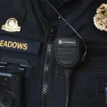 Closeup of Sullivan’s Island Chief of Police Glenn Meadows' uniform. FEATURED IMAGE .