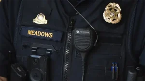 Closeup of Sullivan’s Island Chief of Police Glenn Meadows' uniform. FEATURED IMAGE .