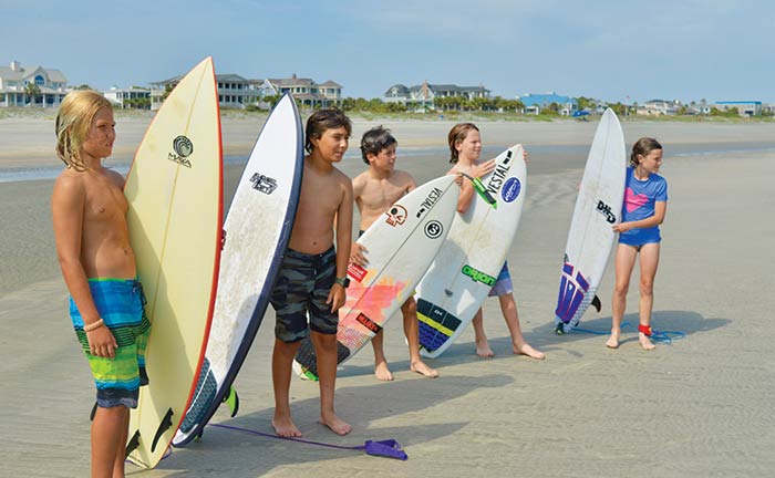 Local Sullivan's Island kids Hit the Waves